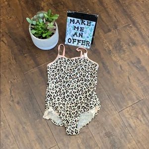 Leopard one piece bathing suit